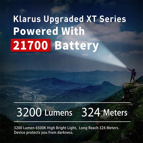 Lampe de poche LED XT21C, 3 200 lumens (batterie incluse)