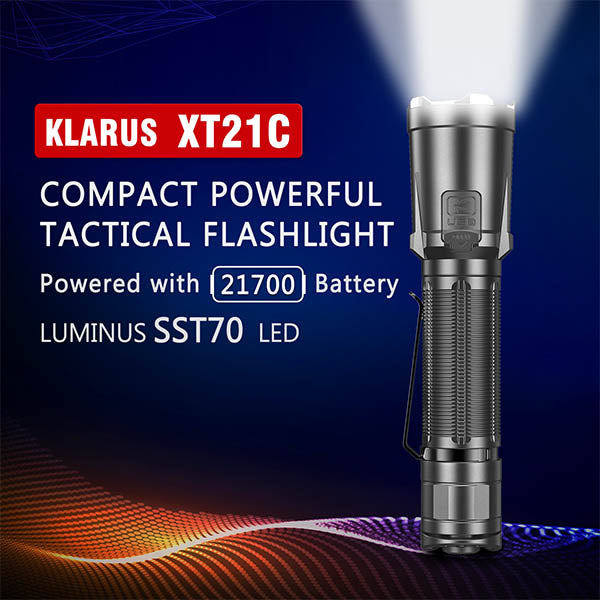 Lampe de poche LED XT21C, 3 200 lumens (batterie incluse)