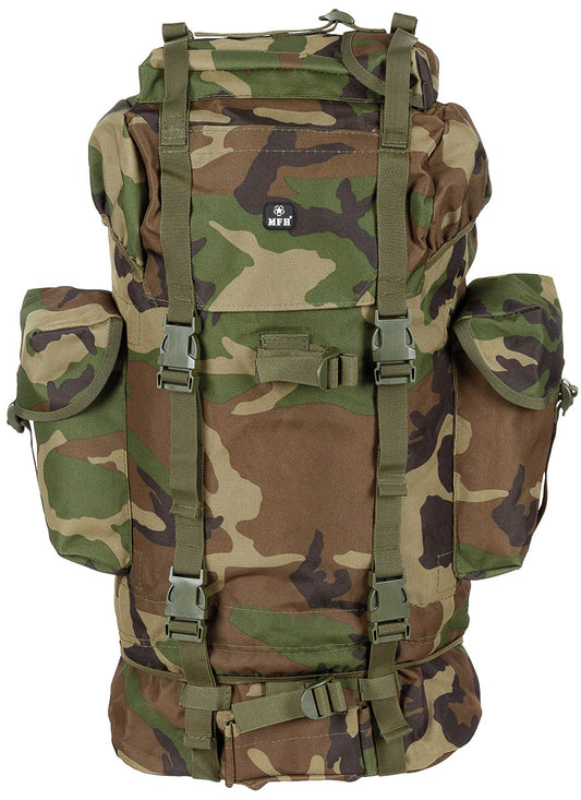 BW Kampfrucksack, 65 l,  Alu-Aussteifung, woodland