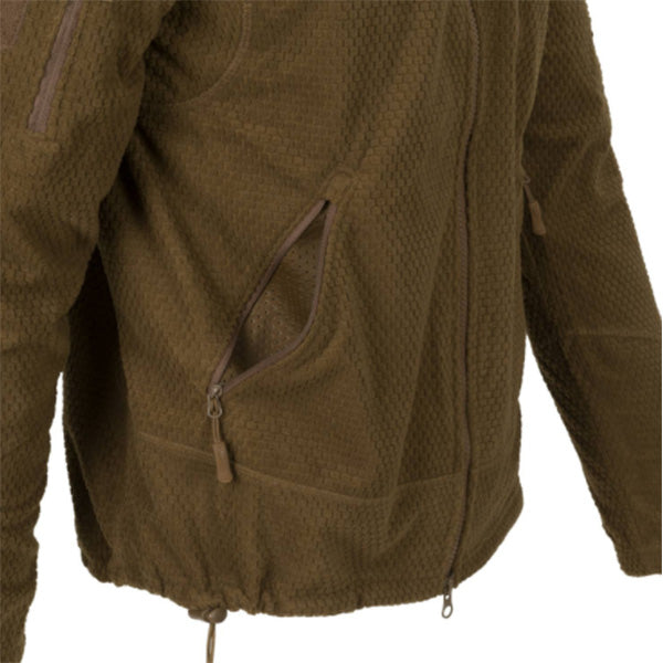 Veste opérationnelle légère ALPHA TACTICAL JACKET, Grid Fleece, gris ombre