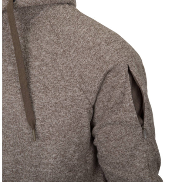 Sweat à capuche COVERT TACTICAL HOODIE (zip complet), mélange beige clair