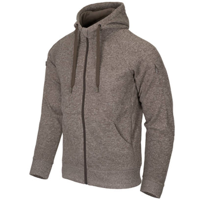 Felpa con cappuccio COVERT TACTICAL HOODIE (full zip), marrone chiaro melange