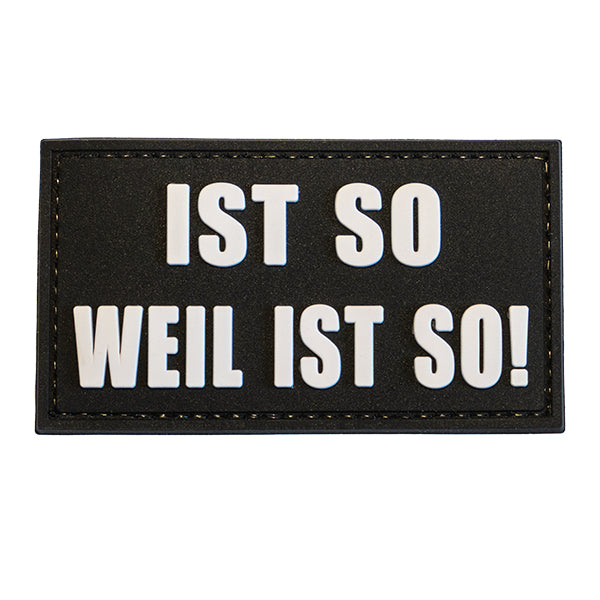 Patch moral / Patch Velcro - EST TELLEMENT PARCE QUE C'EST TELLEMENT, noir