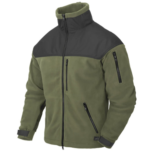 Veste polaire, CLASSIC ARMY JACKET - FLEECE, olive/noir