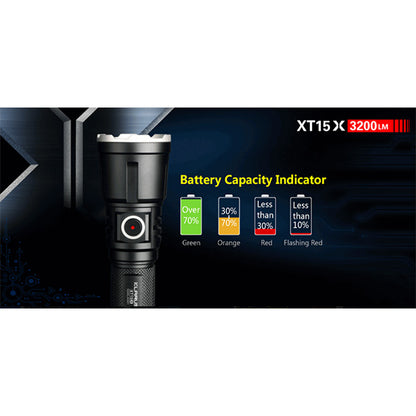 Torcia LED XT15X, 3.200 lumen (batteria inclusa)