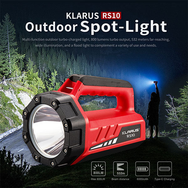 LED Taschenlampe RS10 Spot-Light, 800 Lumen (inkl. Akku)