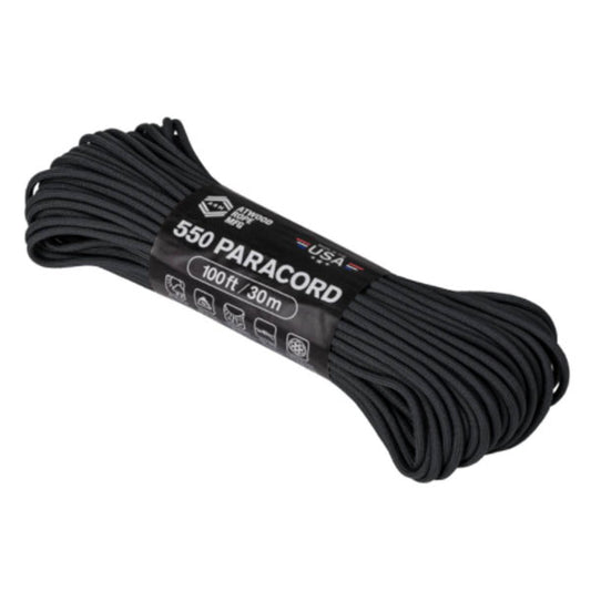 Paracord 550 PARACORD, 100 piedi/30 m, nero