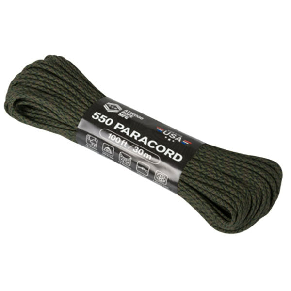 Paracord 550 PARACORD, 100 piedi/30 m, coperto