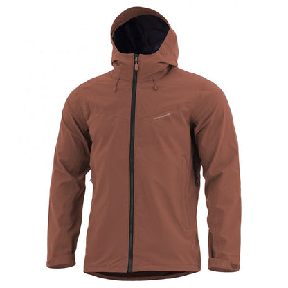 Hardshell Regenjacke MONLITE SHELL JACKET, maroon red