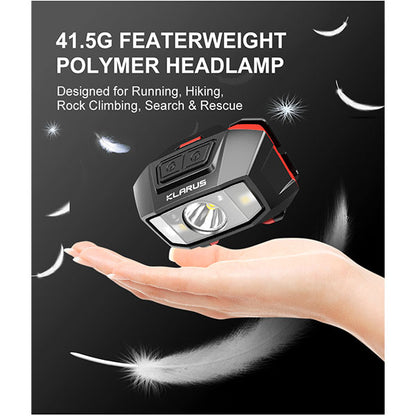 Lampe frontale LED HM2, 270 lumens avec contrôle de mouvement (sans piles)