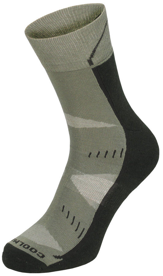 Trekkingsocken, "Arber", gepolsterte Sohle, oliv