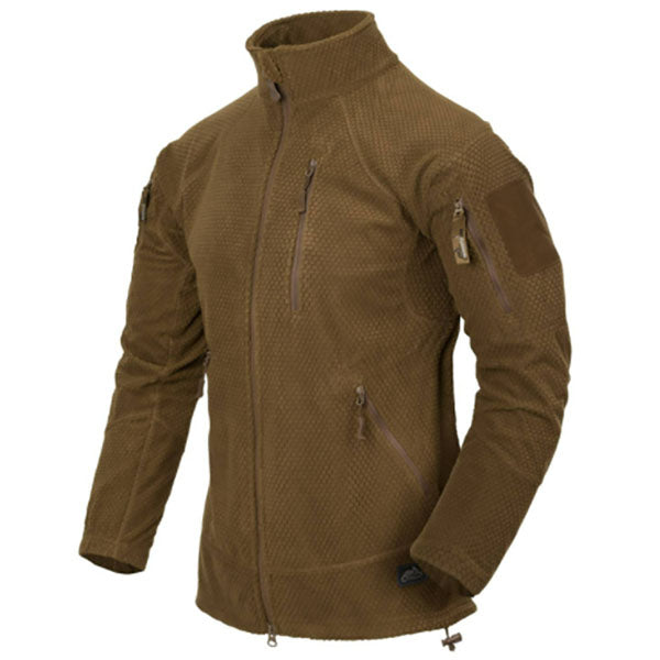 Leichte Einsatzjacke ALPHA TACTICAL JACKET, Grid Fleece, coyote