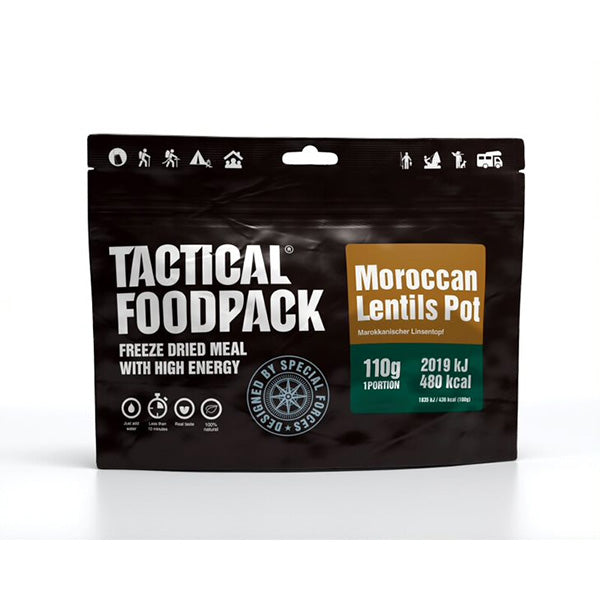 Sac de ration tactique 3 repas VEGAN, 501g