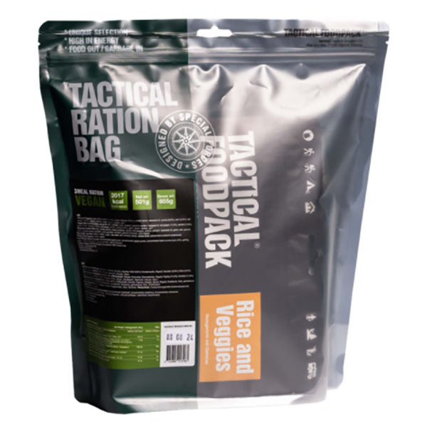 3-MahlzeitenTactical Ration Bag VEGAN, 501g