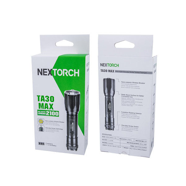 Taktische LED-Taschenlampe TA30 MAX, 2'100 Lumen (inkl. Akku)