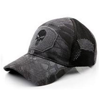 Baseball-Kappe TAC BASE CAP MESH PUNISHER, Ripstop, Velcro, kryptek typhon One size