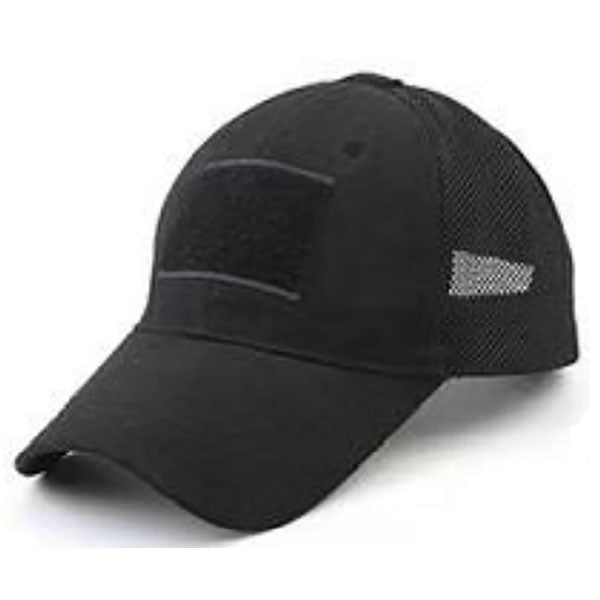 Berretto da baseball TAC BASE CAP MESH, ripstop, Velcro, nero Taglia unica