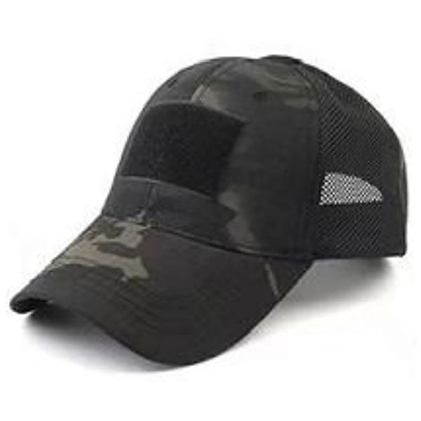 Baseball-Kappe TAC BASE CAP MESH, Ripstop, Velcro, black multicam One size