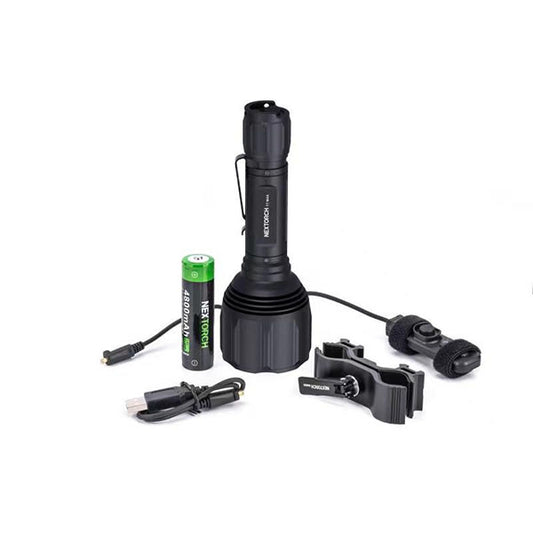 Kit de chasse avec lampe de poche LED T7 MAX SET, 1 200 lumens (batterie incluse)