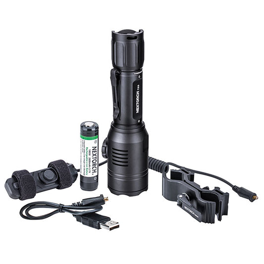 Kit de chasse avec lampe de poche LED T53 SET, 760 lumens, blanc/vert/rouge (batterie incluse)