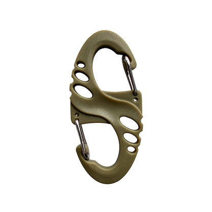 5er-Pack: S-Biner PLASTIC S-BINER CARABINER, tan