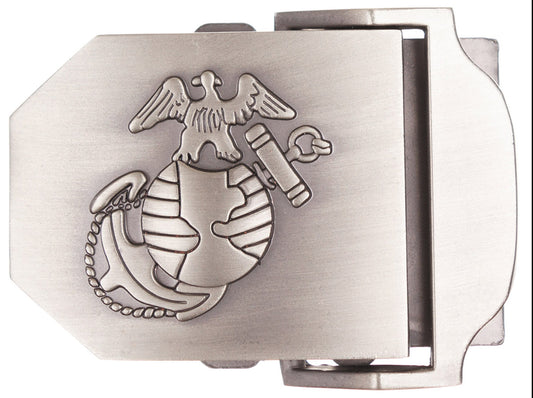 USMC Gürtelschloss, silber, Metall, ca. 4 cm