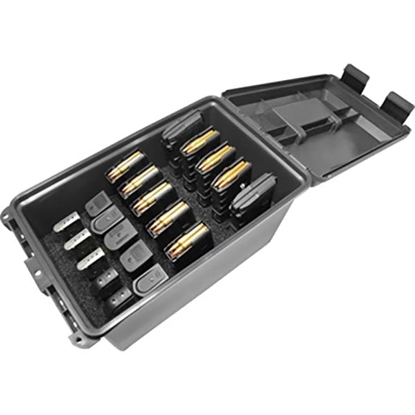 Tactical Mag Can pour 10 chargeurs AR (30 cartouches) et 10 chargeurs d'armes de poing doublement empilés, noir