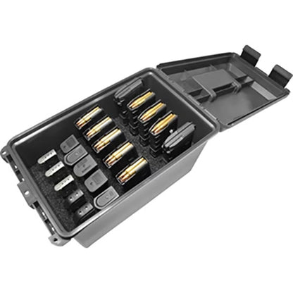 Tactical Mag Can pour 10 chargeurs AR (30 cartouches) et 10 chargeurs d'armes de poing doublement empilés, noir