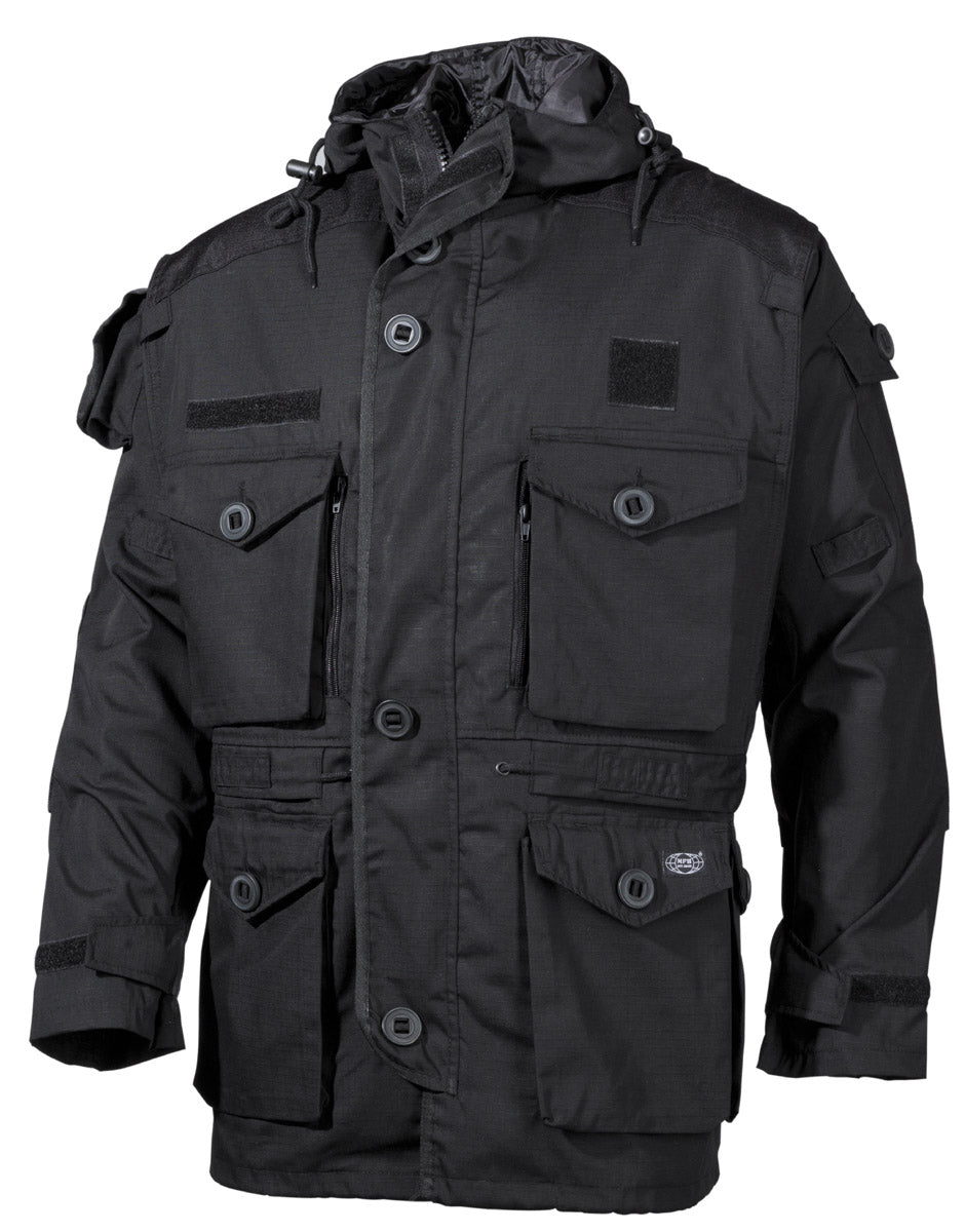 Veste de commandement, "Smock", Rip Stop, noir