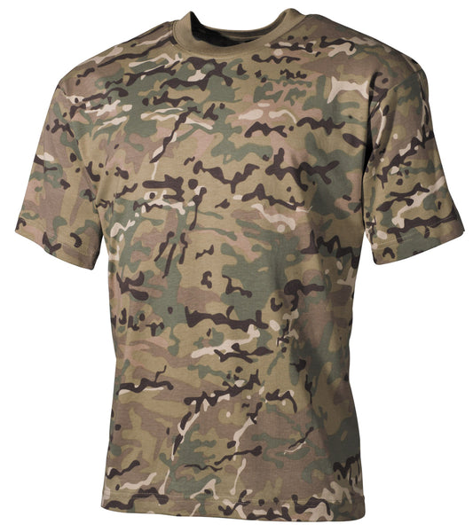 T-shirt americana, mezze maniche, Operation Camo, 170 g/m²