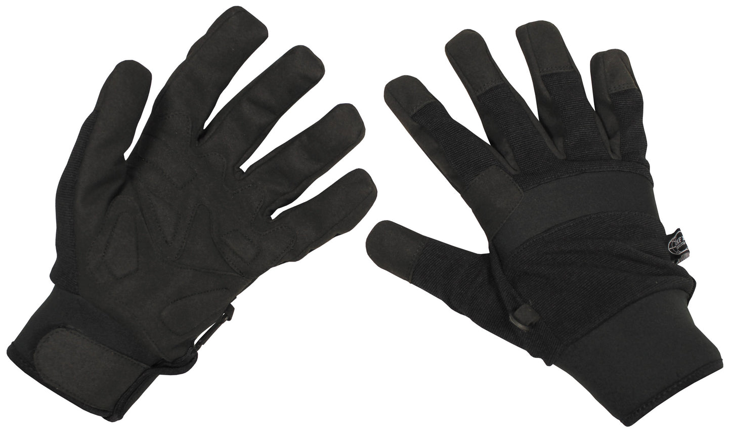 Gants à doigts, "Sécurité", noirs