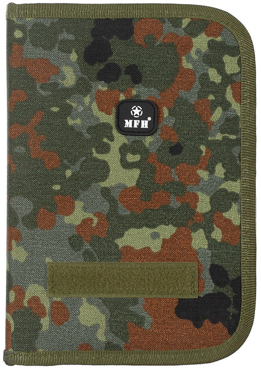 Schreibmappe, flecktarn, A5, Cordura