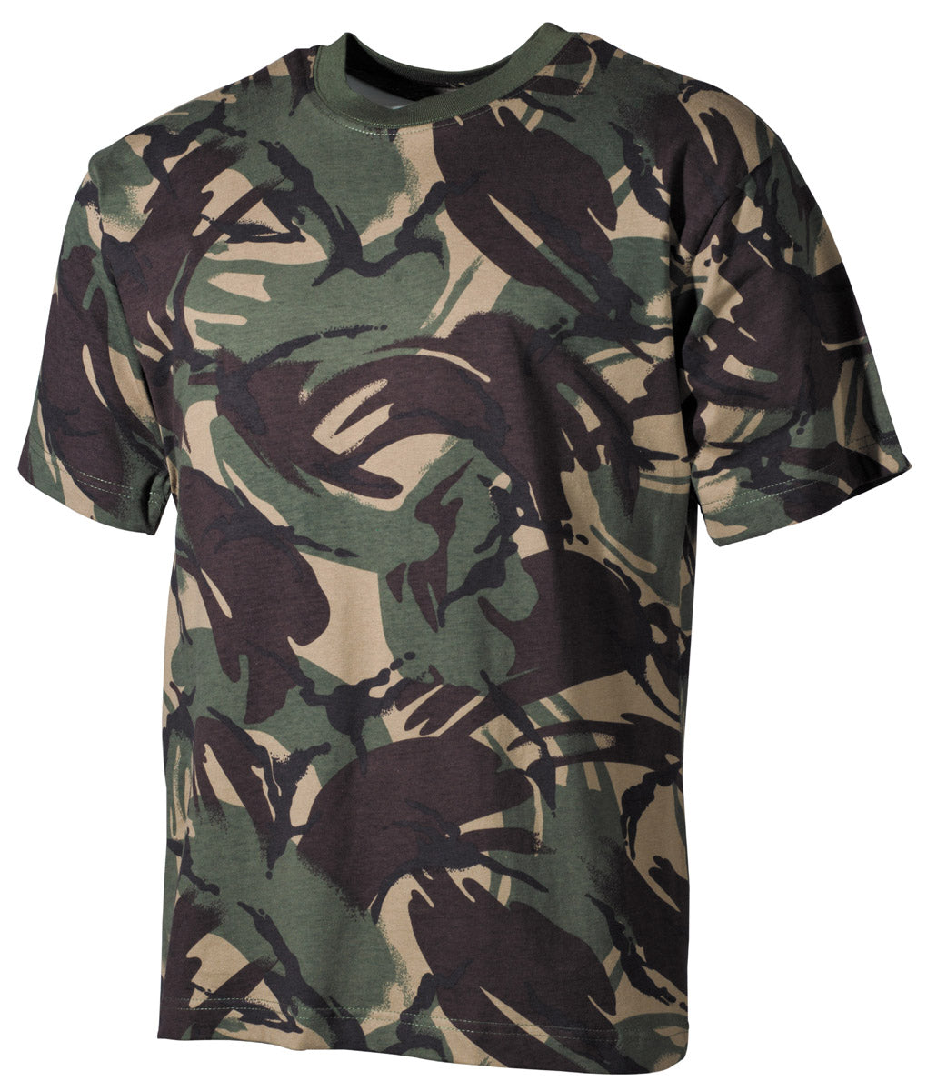 T-shirt US, demi manches, camouflage DPM, 170 g/m²