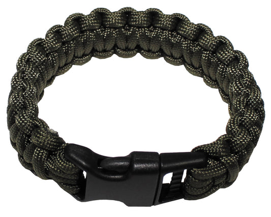 Armband, "Parachute Cord", oliv, Breite ca. 2,3 cm