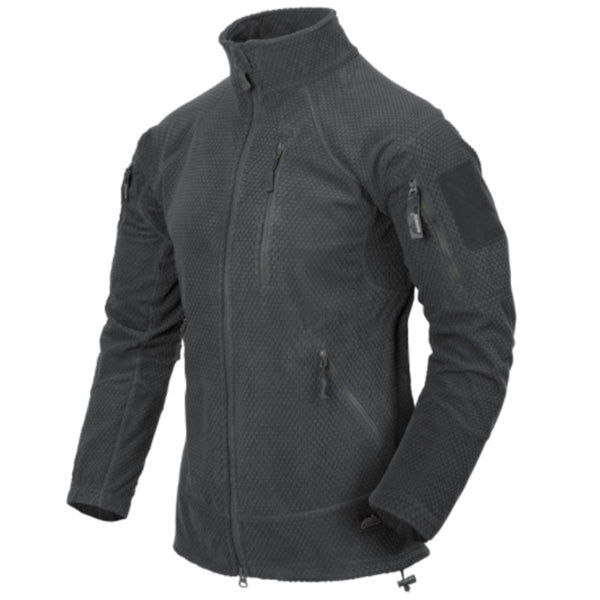 Veste opérationnelle légère ALPHA TACTICAL JACKET, Grid Fleece, gris ombre