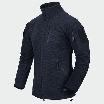 Giacca operativa leggera ALPHA TACTICAL JACKET, pile a griglia, blu navy