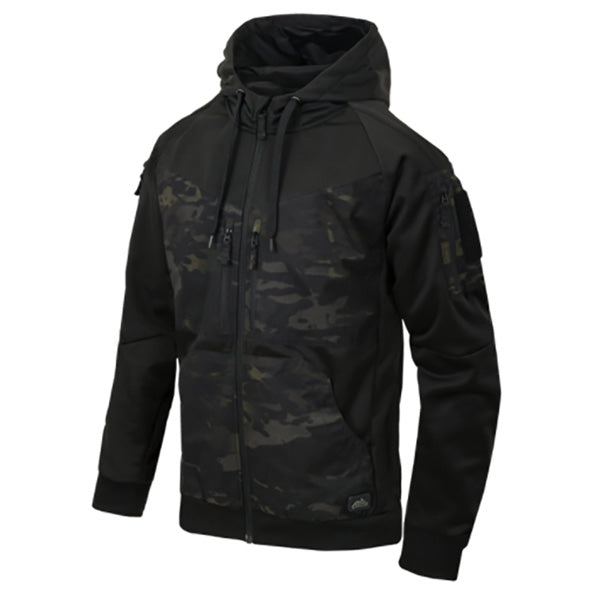 Urbaner Hoodie, ROGUE HOODIE (fullzip), black-multicam