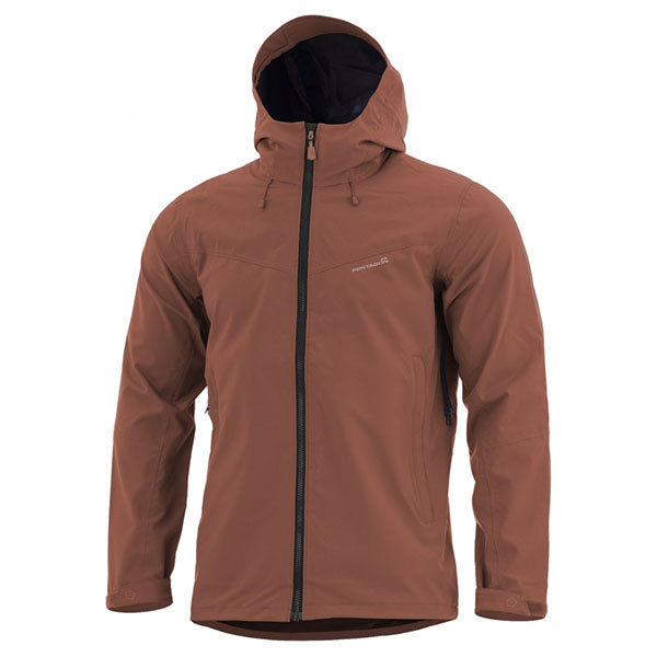 Giacca antipioggia hardshell MONLITE SHELL JACKET, rosso bordeaux