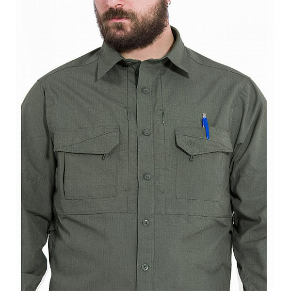 Chemise à manches longues PLATO SHIRT, ripstop, coyote