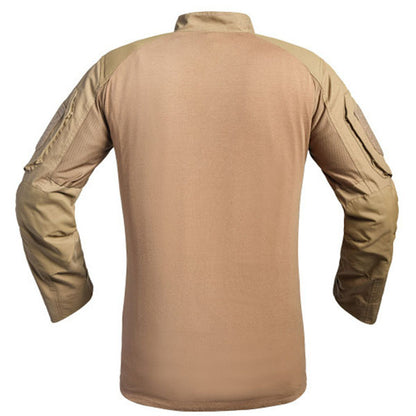 Langarm Shirt UBAS FIGHTER V2, tan - Grösse S