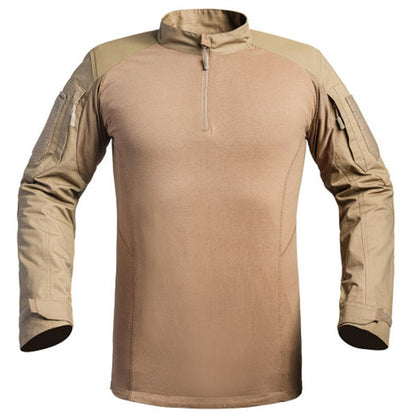 Langarm Shirt UBAS FIGHTER V2, tan - Grösse S