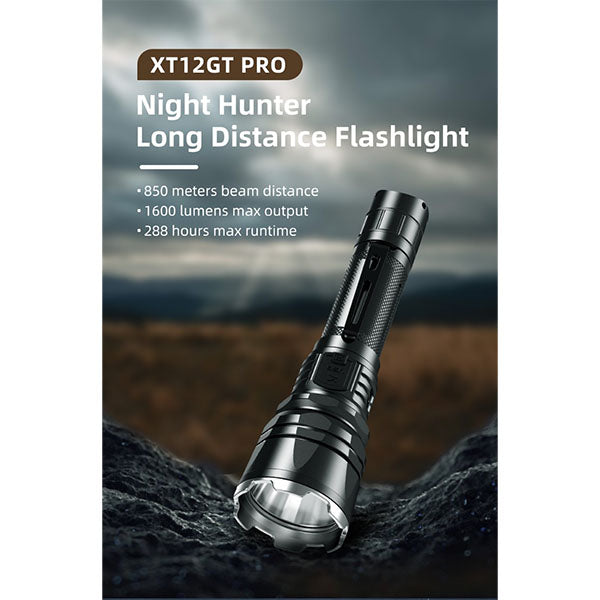 Lampe de poche LED XT12GT PRO, 1 600 lumens (batterie incluse)