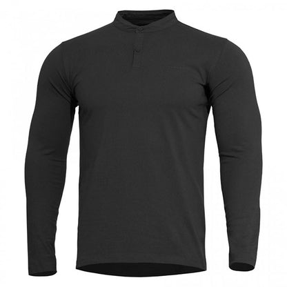 Chemise Henley ROMEO 2.0, noir