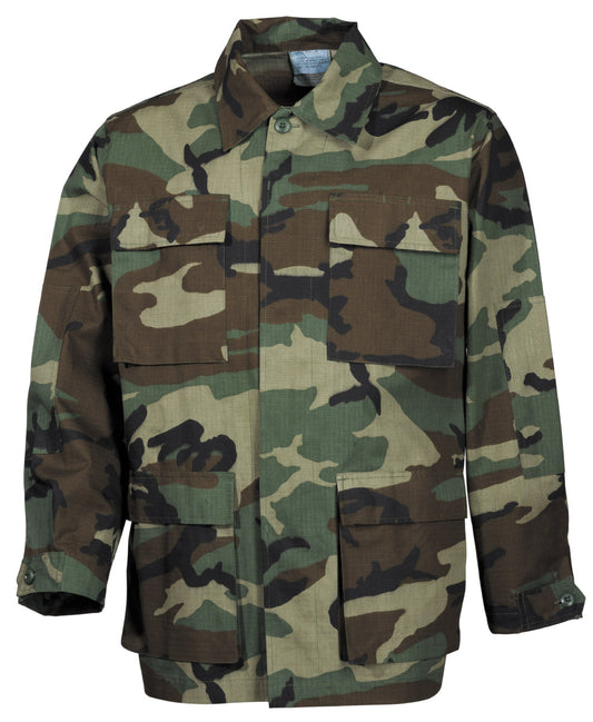 US BDU Feldjacke, Rip Stop, woodland