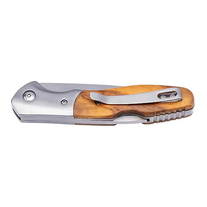 Coltello tascabile in legno d'ulivo