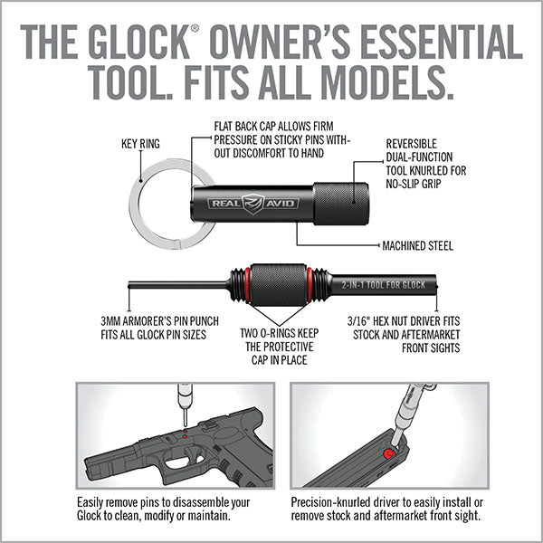 Strumento per pistola STRUMENTO 2 IN 1 PER GLOCK