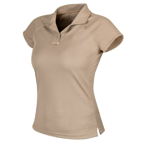 WOMENS UTL POLO SHIRT TOPCOOL LITE, khaki