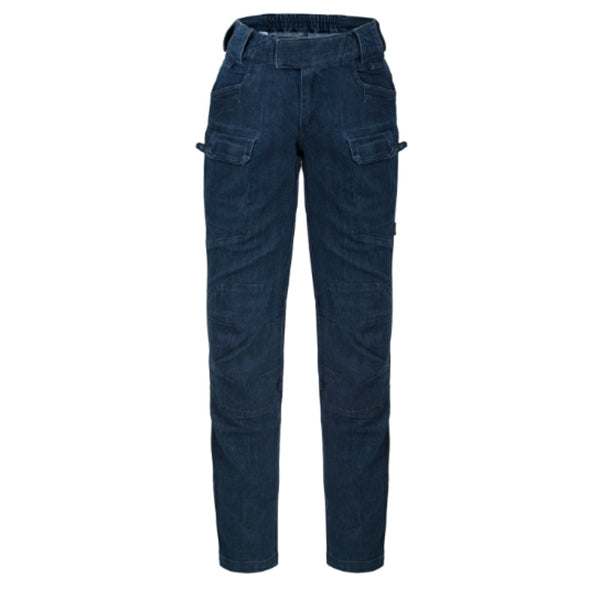 HELIKON-TEX, pantaloni DONNA UTP (Urban Tactical Pants), DENIM-STRETCH, blu navy