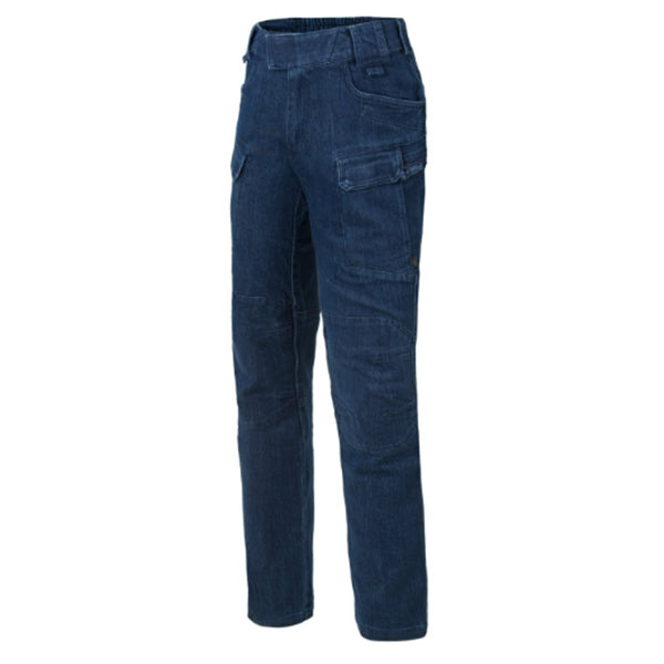 HELIKON-TEX, pantaloni DONNA UTP (Urban Tactical Pants), DENIM-STRETCH, blu navy