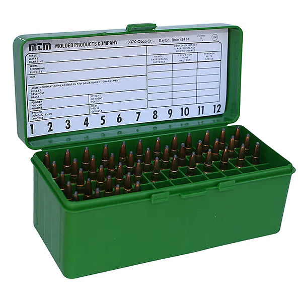 Patronenbox MTM RM-60, 60x GP11, green